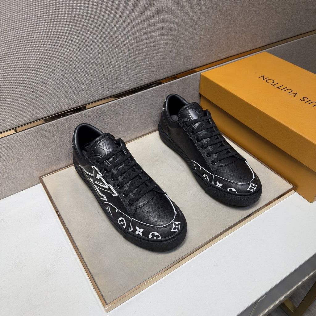 Louis Vuitton Monogram Accent Low-Top Sneakers