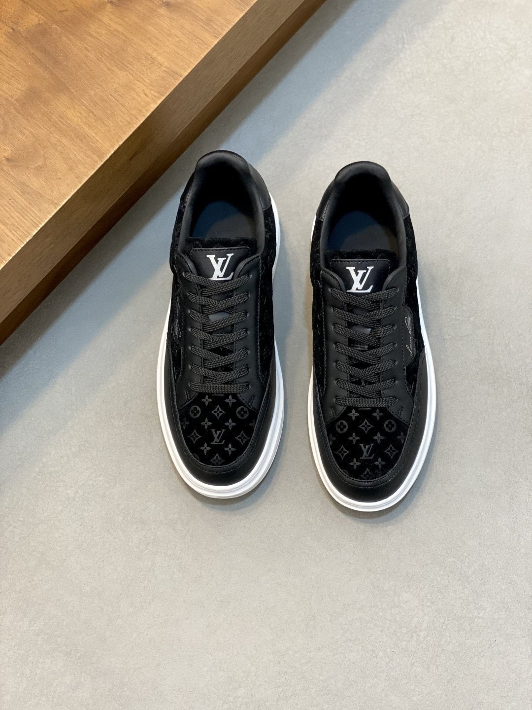 Louis Vuitton Monogram Low-Top Sneakers - Tonal Monogram-Patterned Upper