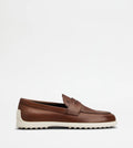 TOD'S Brown Penny Loafers