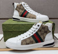 Gucci Men's Striped High-Top Sneakers