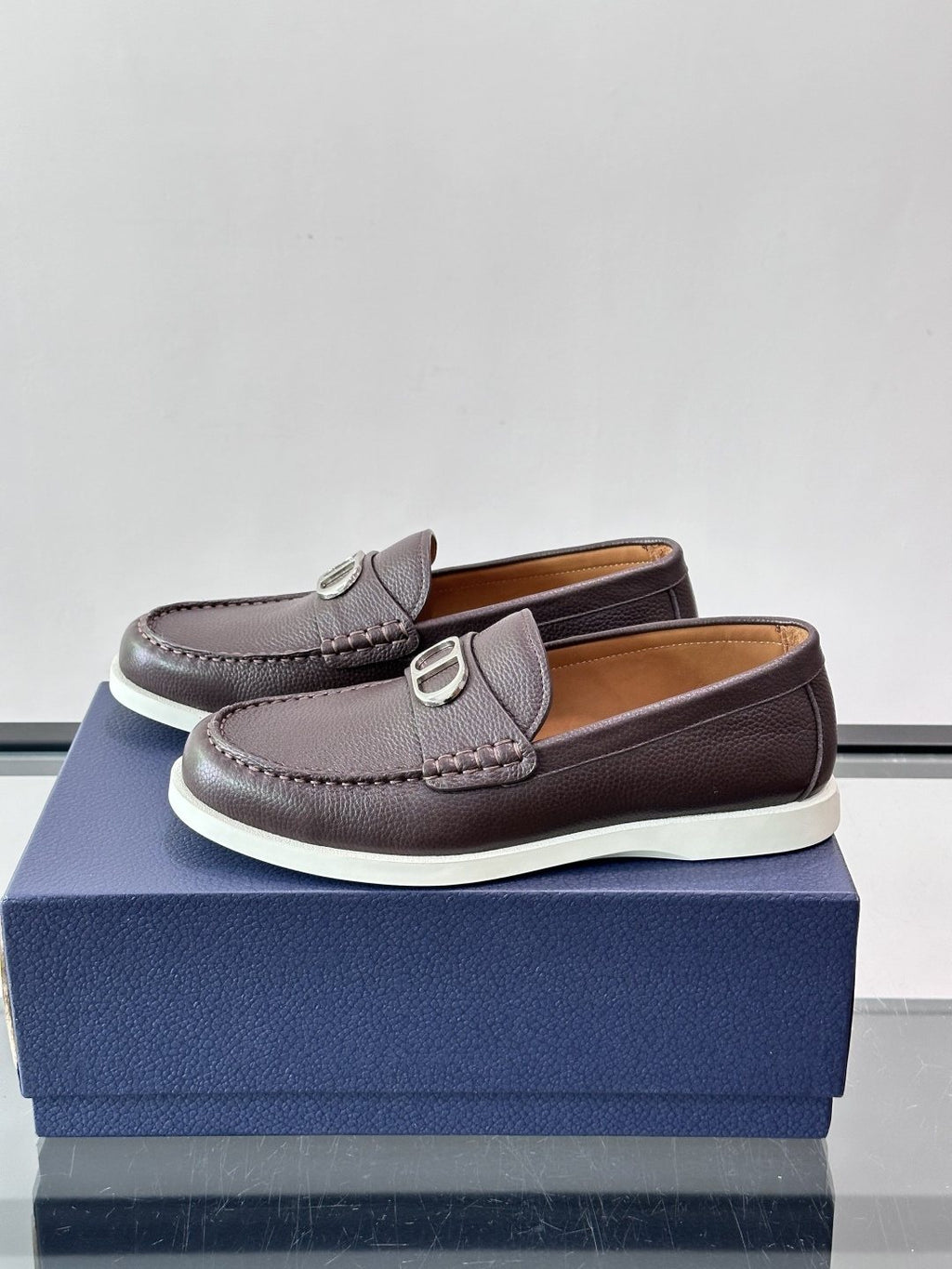 Dior Men's Textured Slip-On Loafers