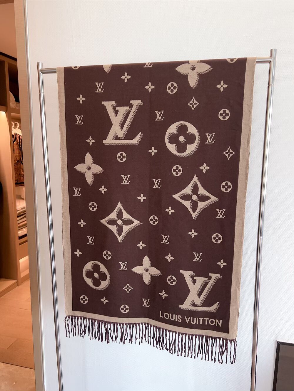 Louis Vuitton Fringed Monogram Scarf