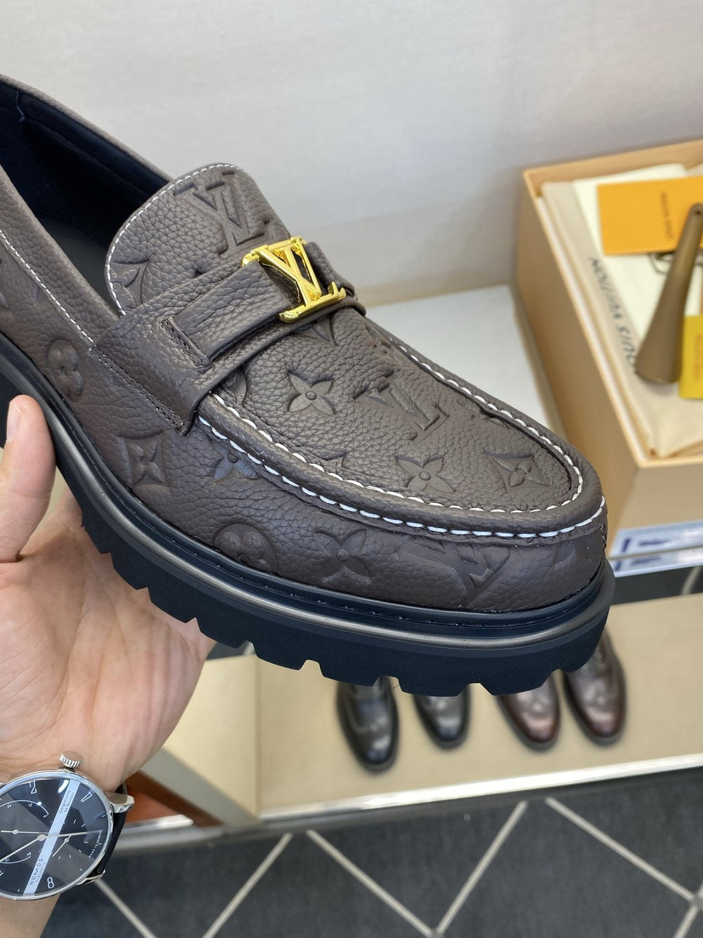 Louis Vuitton Men's Metal Hardware Loafers