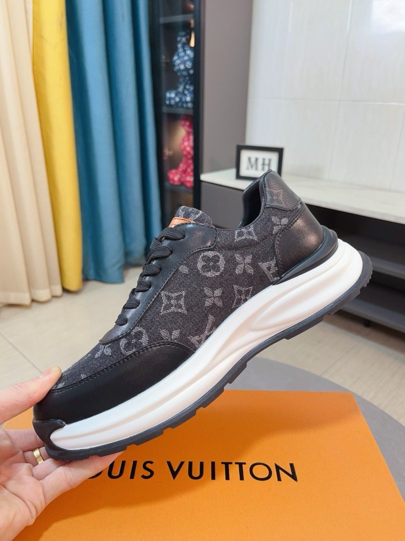 Louis Vuitton Men's Monogram Low-Top Sneakers - Monogram-Pattern Upper