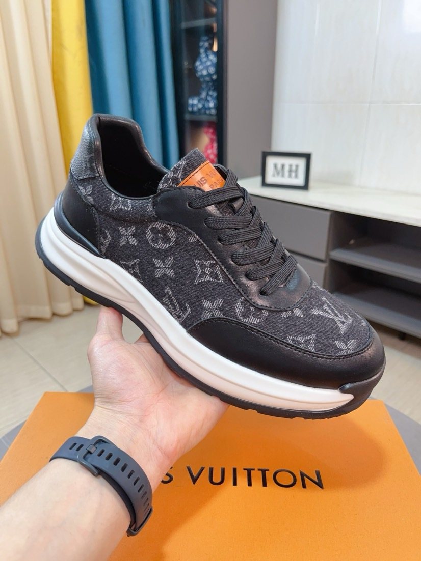 Louis Vuitton Men's Monogram Low-Top Sneakers - Monogram-Pattern Upper