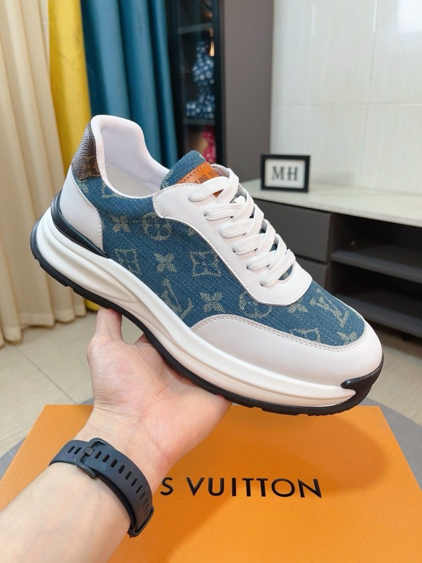 Louis Vuitton Men's Monogram Low-Top Sneakers - Monogram-Pattern Upper