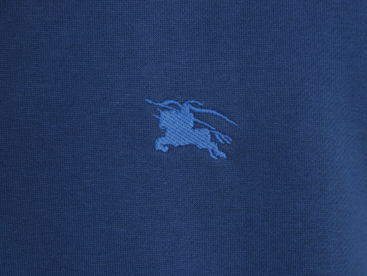 Burberry 25FW Horse Emblem Full-Zip Hoodie - Navy