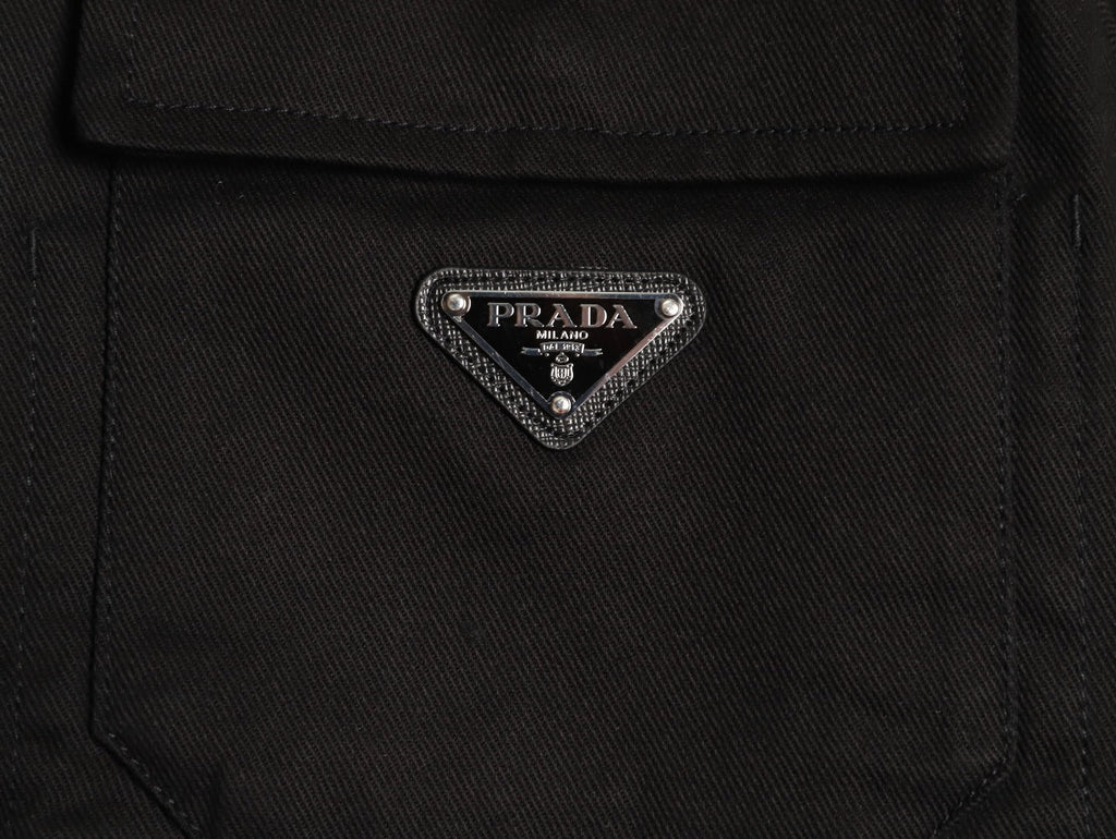Prada Four-Pocket Workwear Jacket - Black