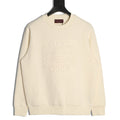 Gucci Interlocking G and Lettering Crewneck Sweatshirt - Cream